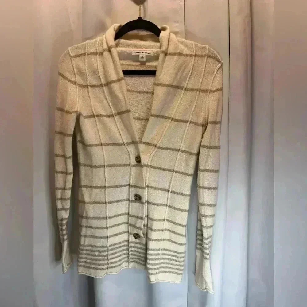 Banana Republic Cardigan Small, Lambswool cashmere blend - Picture 2 of 6